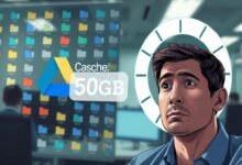 google drive penuh file dikit cache makan storage 50gb