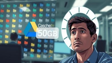 google drive penuh file dikit cache makan storage 50gb